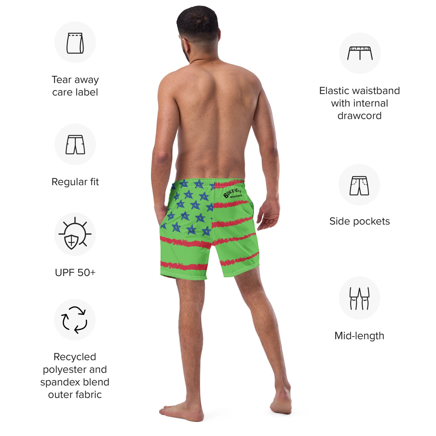 BokeyCat  Swim Trunks