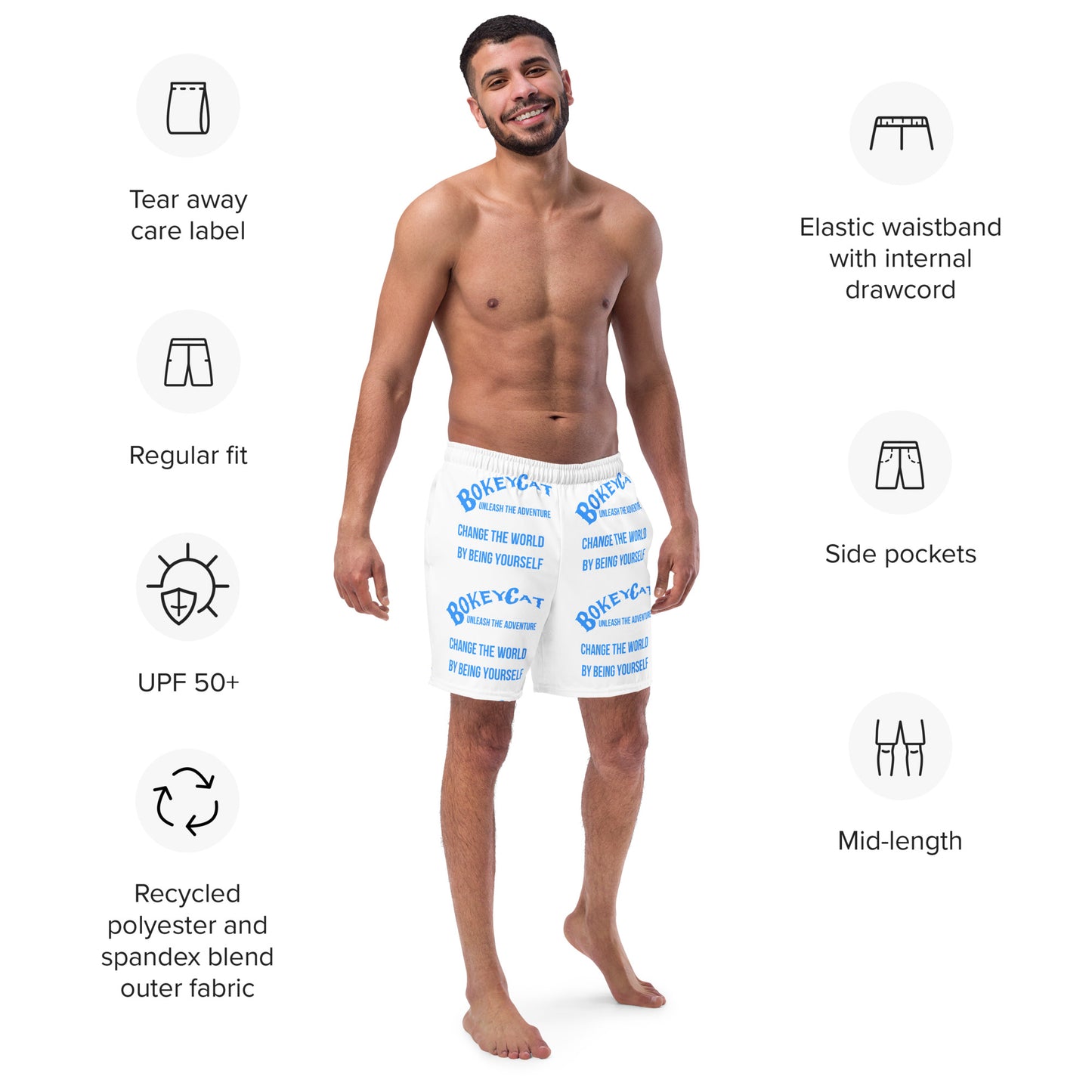 BokeyCat Swim Trunks