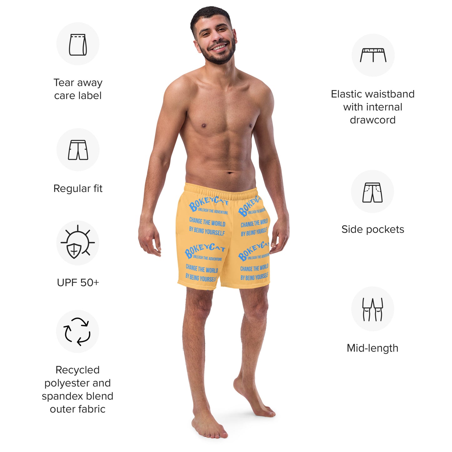 BokeyCat Swim Trunks