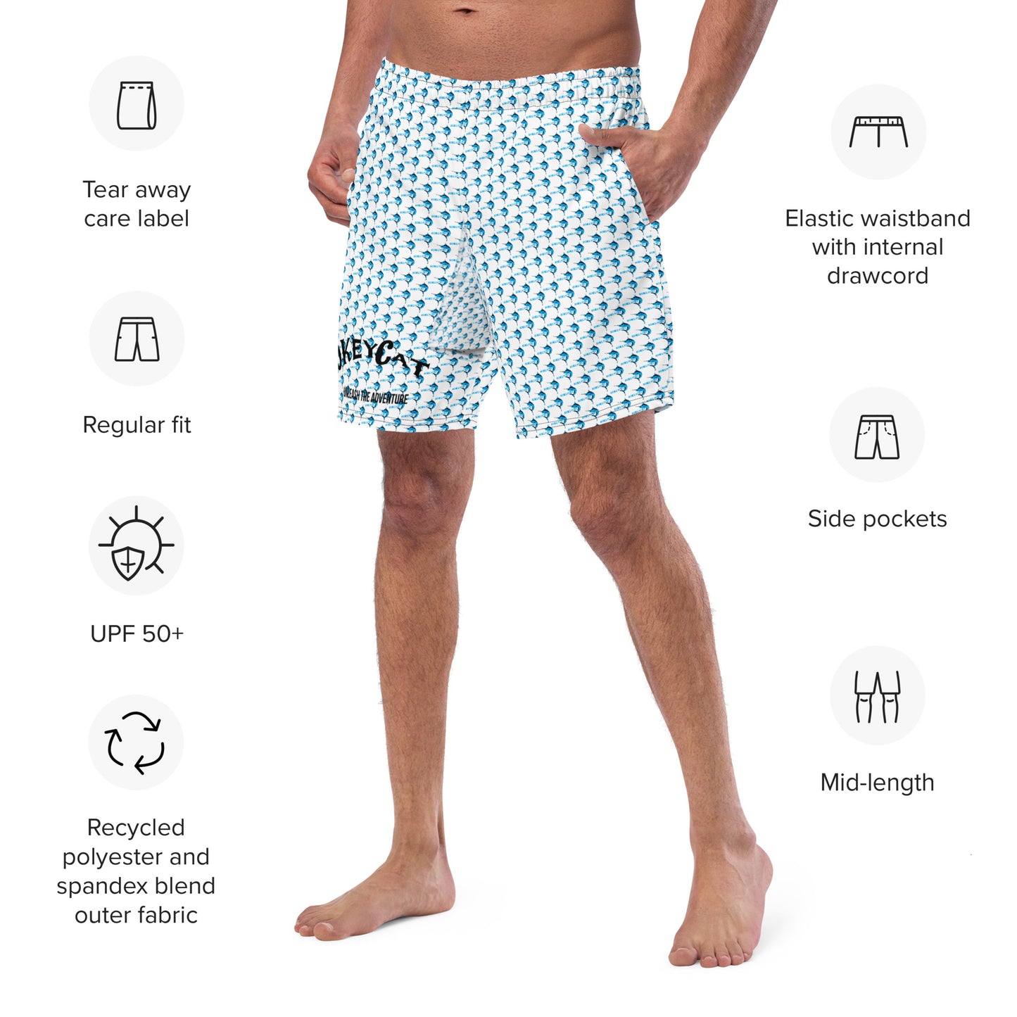 BokeyCat Swim Trunks