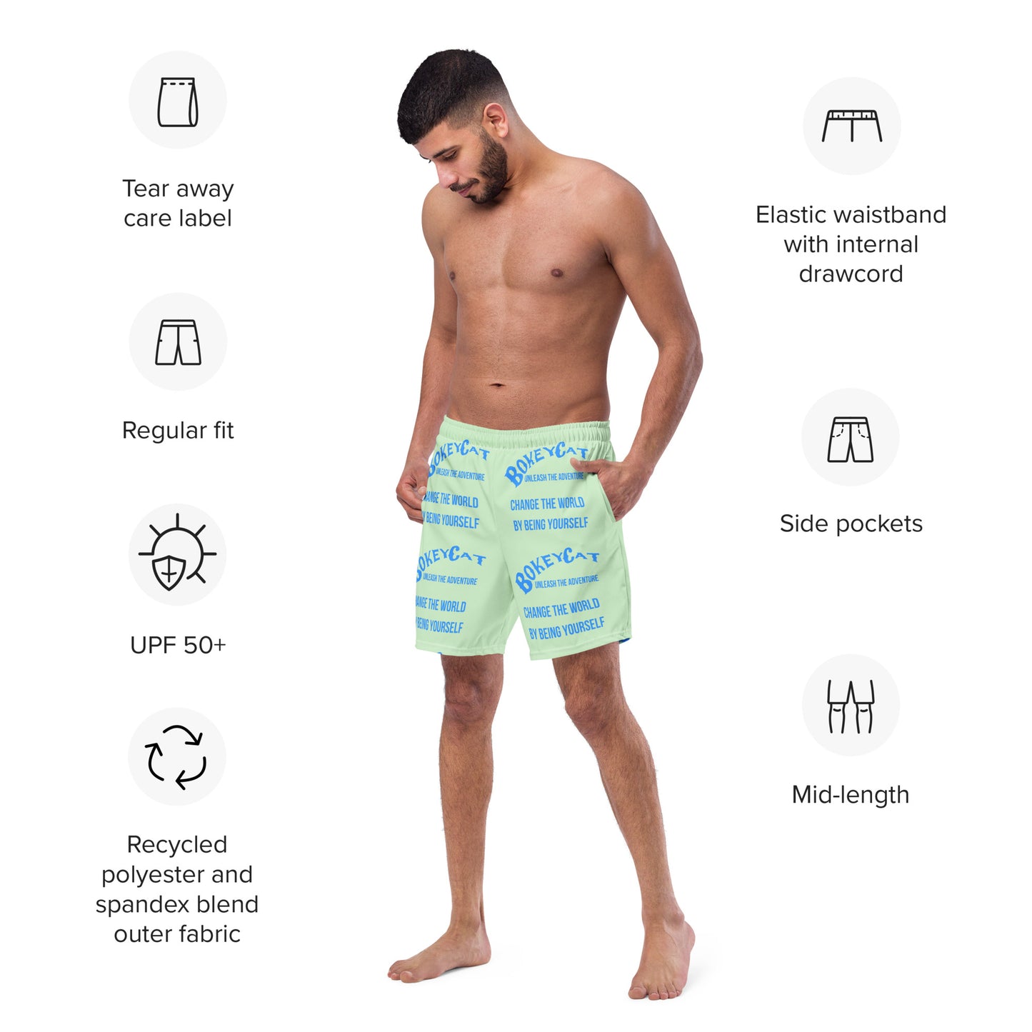 BokeyCat Swim Trunks