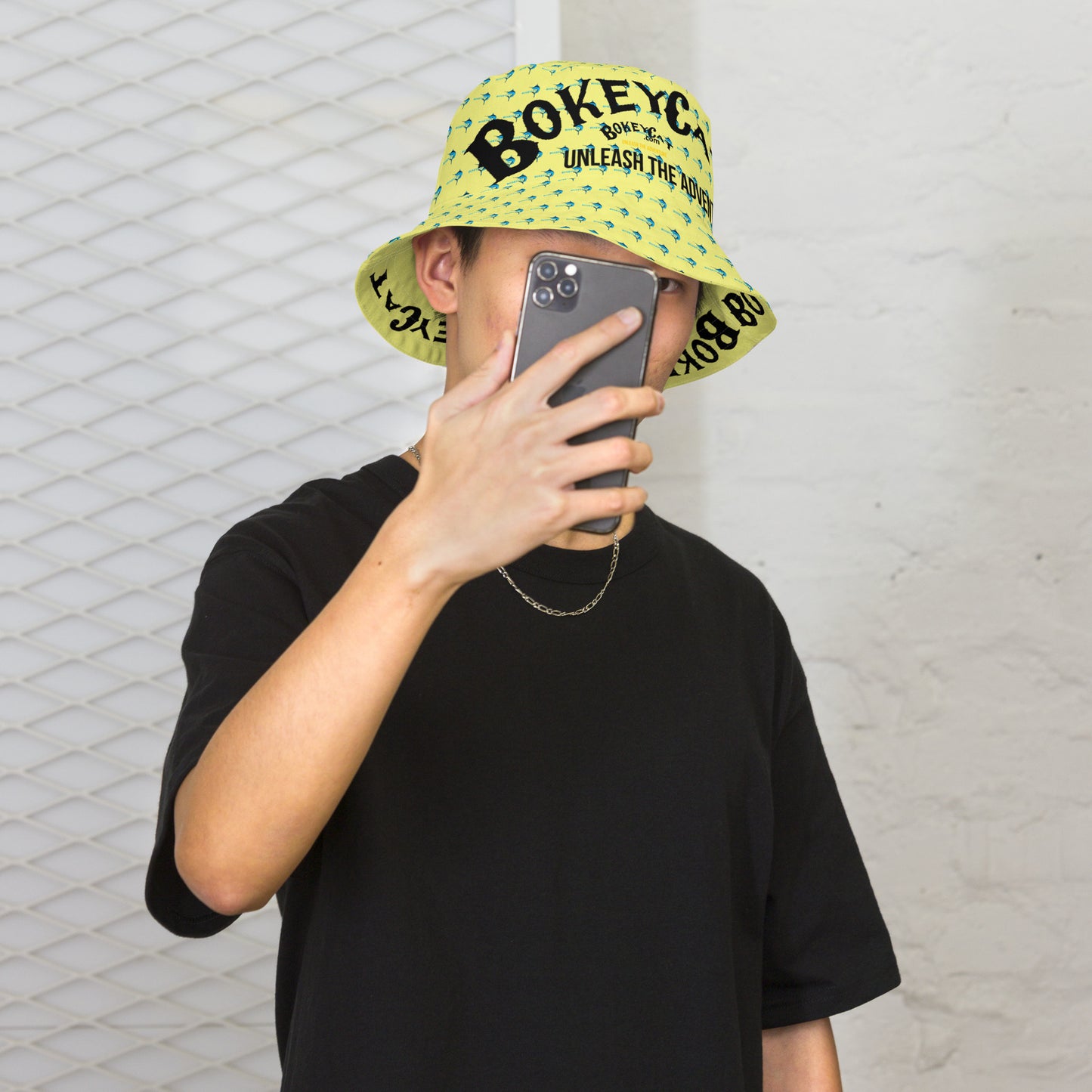 BokeyCat Reversible bucket hat