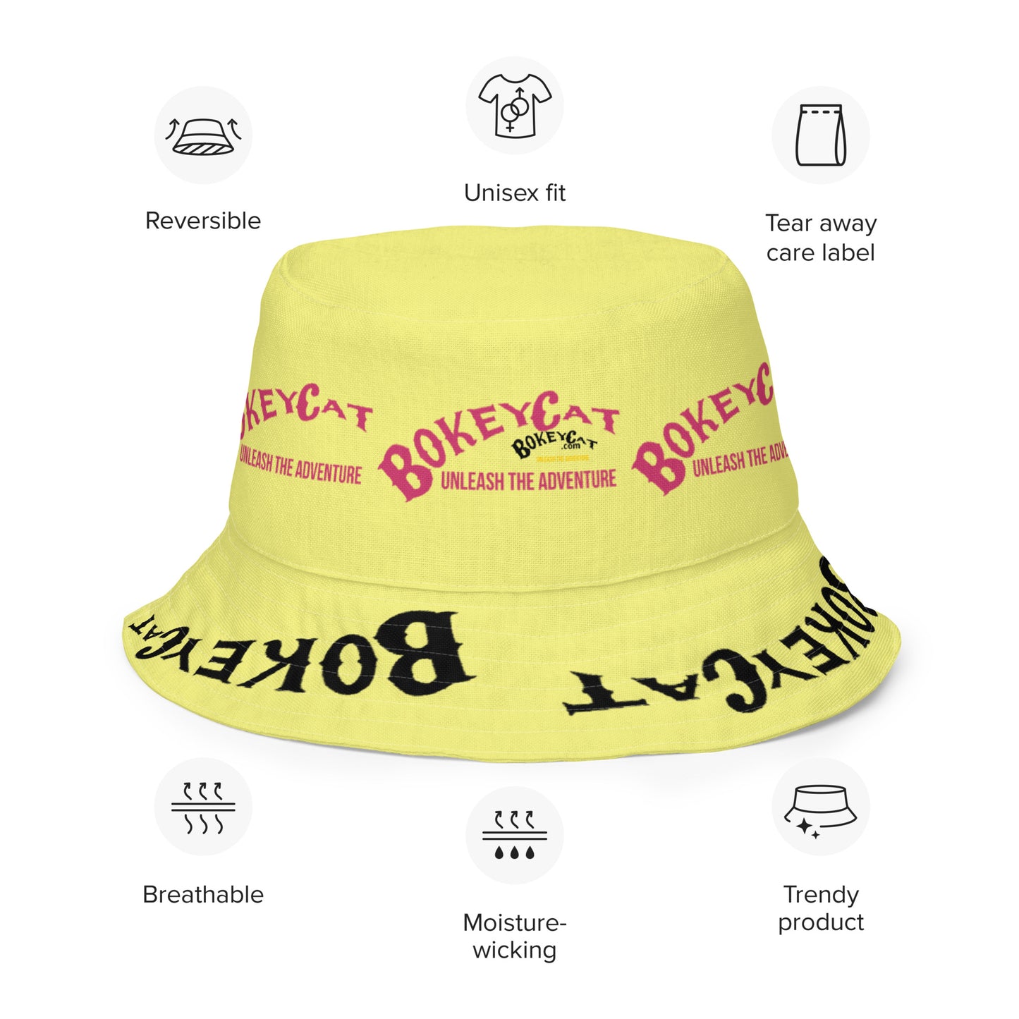 BokeyCat Reversible bucket hat