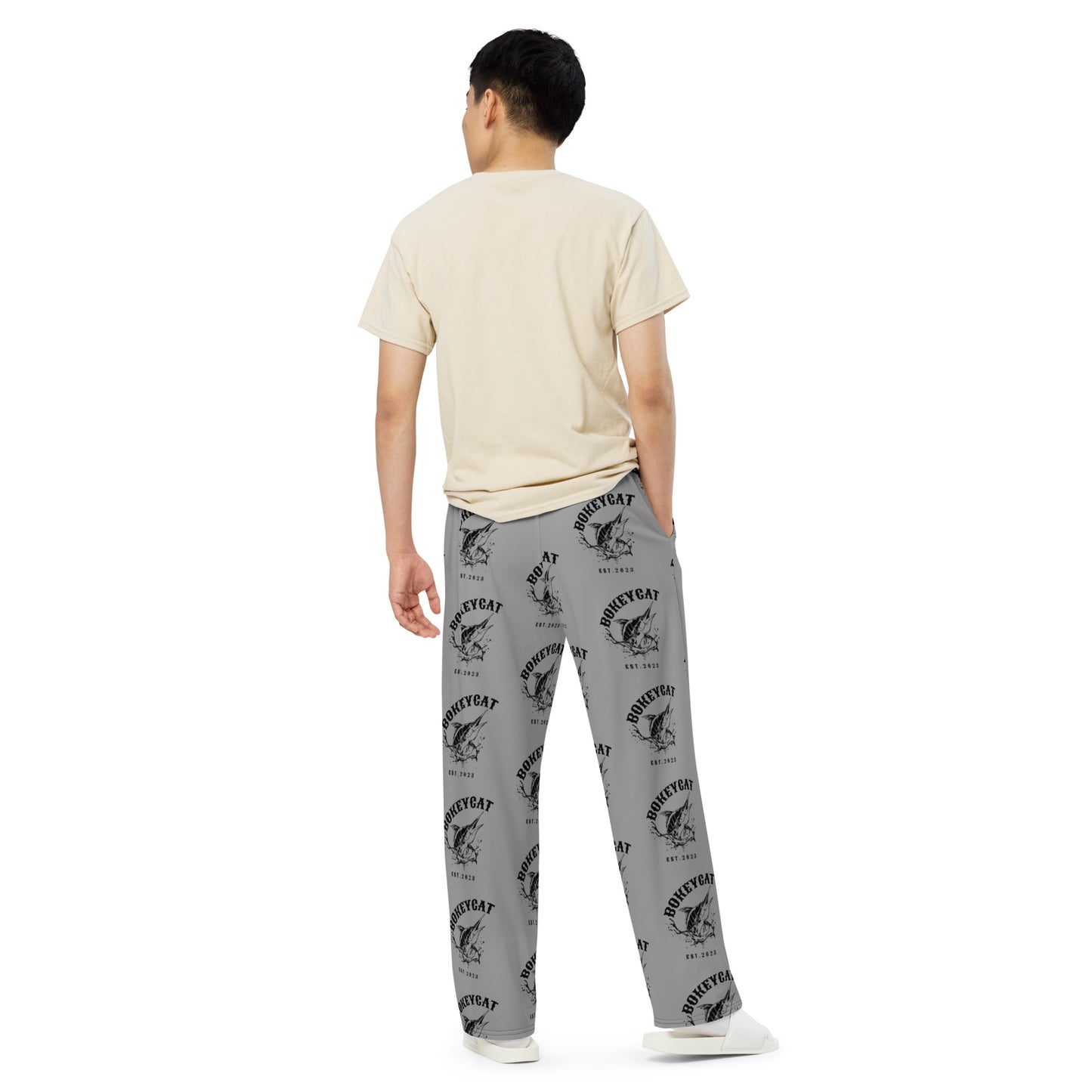 BokeyCat  unisex wide-leg pants