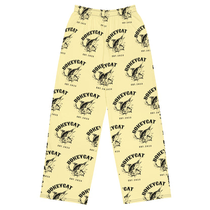 BokeyCat  unisex wide-leg pants