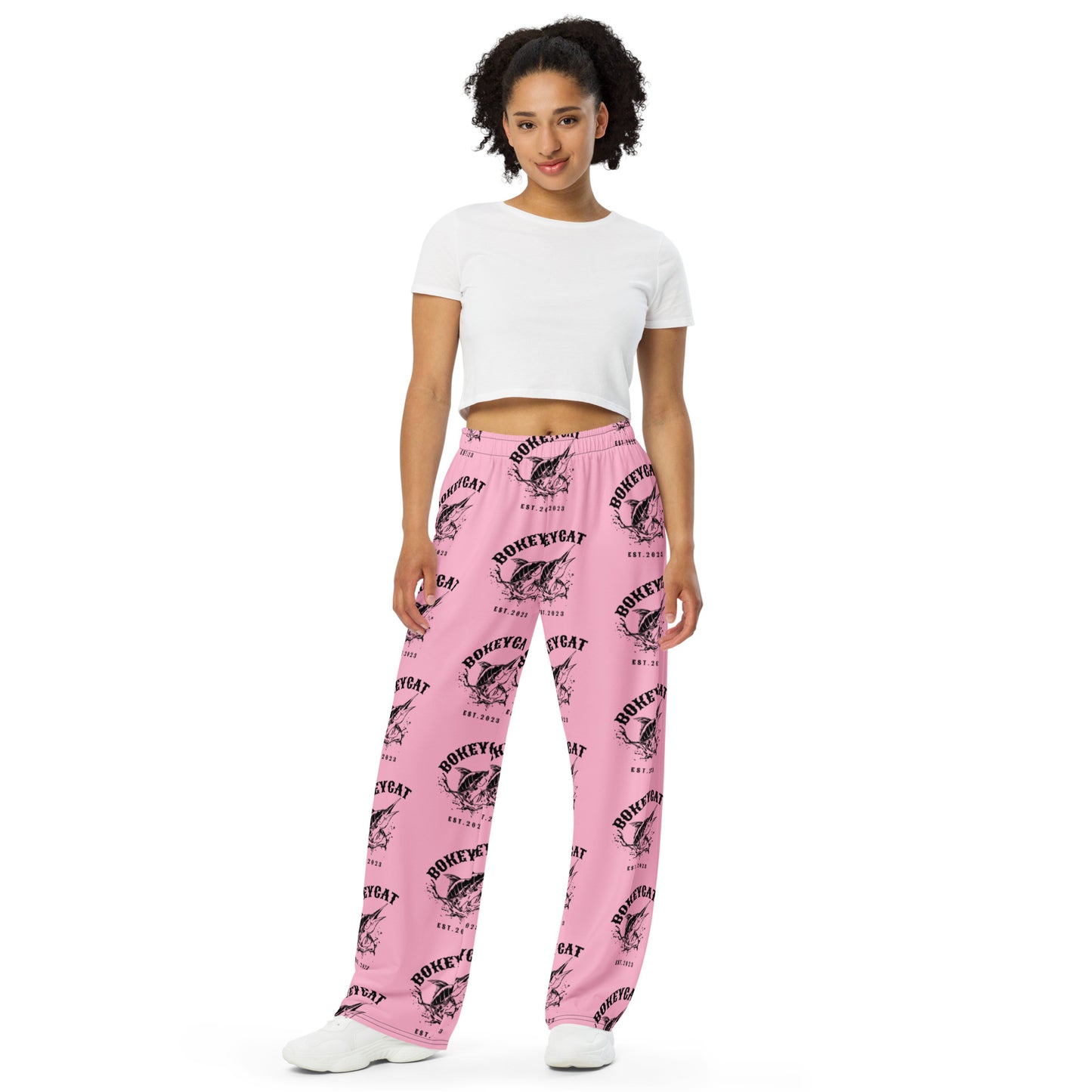 BokeyCat  unisex wide-leg pants