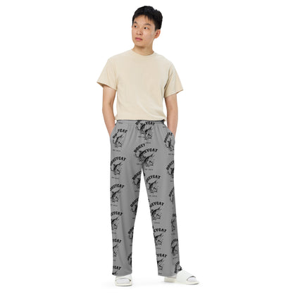 BokeyCat  unisex wide-leg pants