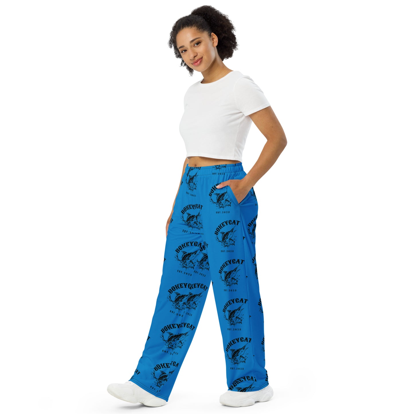 BokeyCat  unisex wide-leg pants