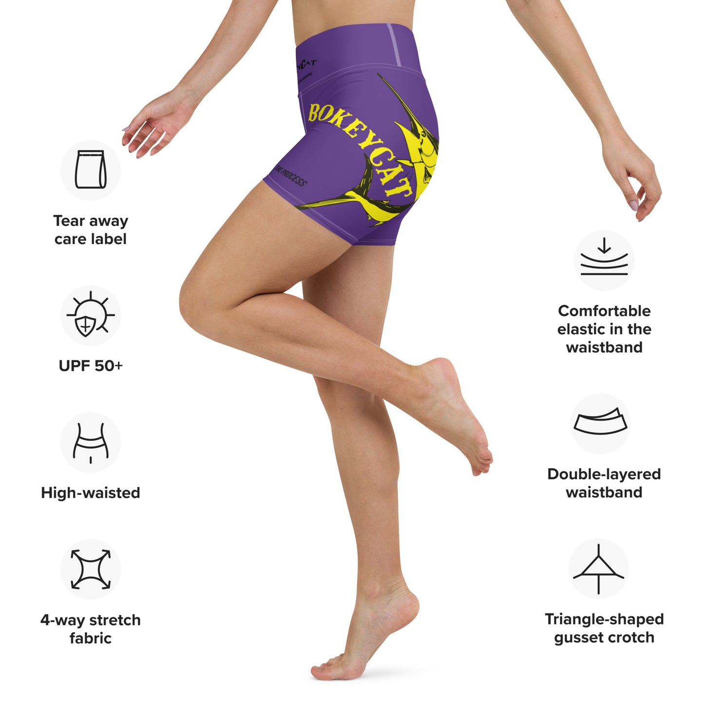 BokeyCat Yoga Shorts