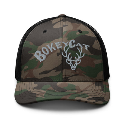 BokeyCat Camouflage trucker hat