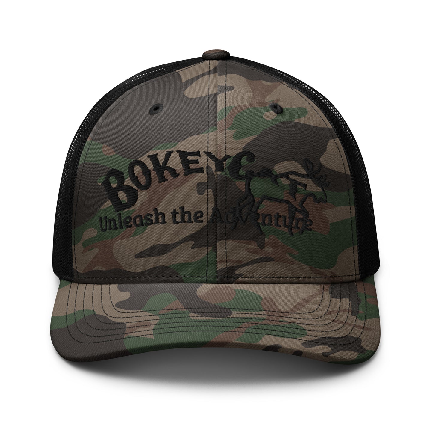 BokeyCat  Camouflage trucker hat