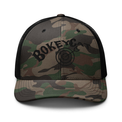 BokeyCat  Camouflage trucker hat