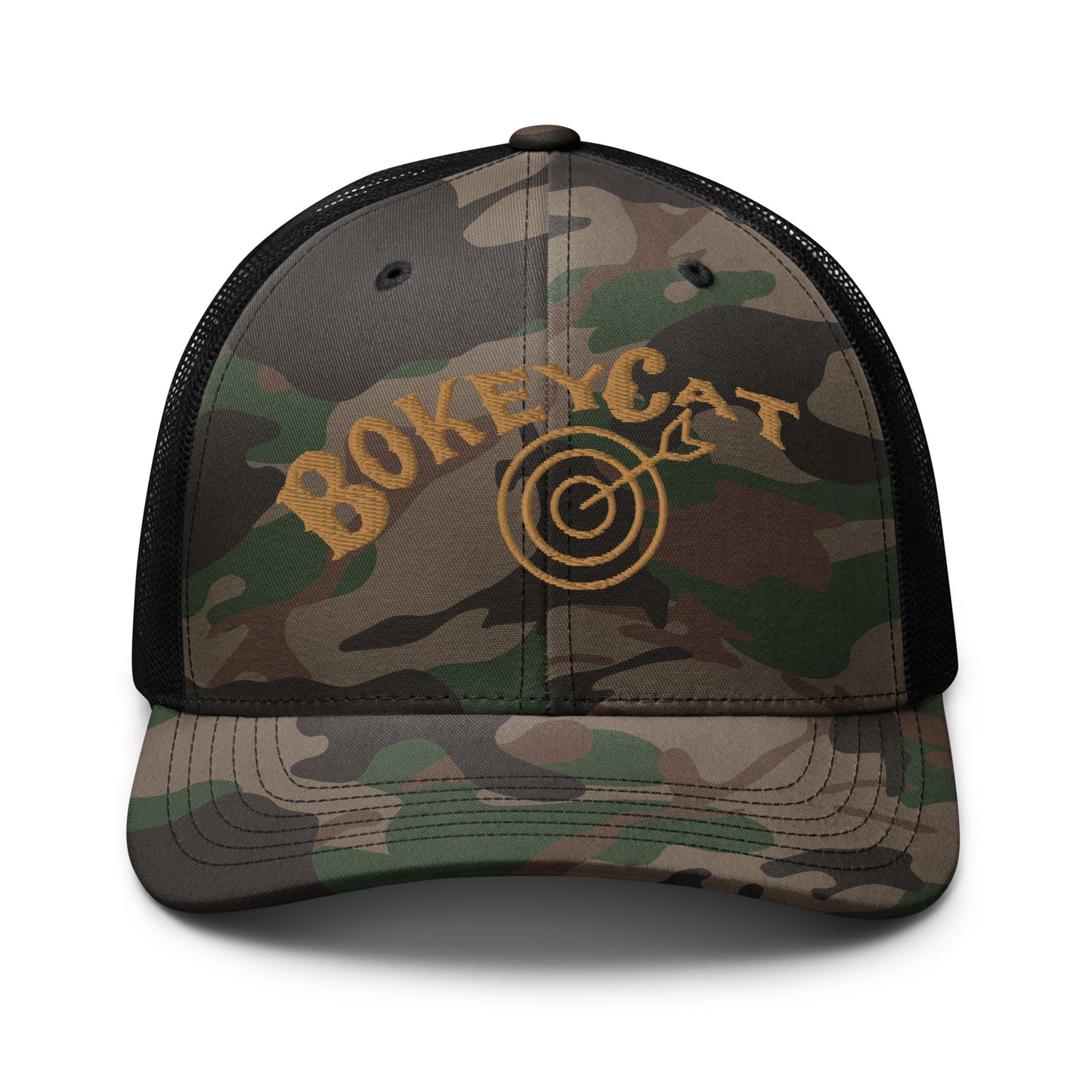 BokeyCat  Camouflage trucker hat