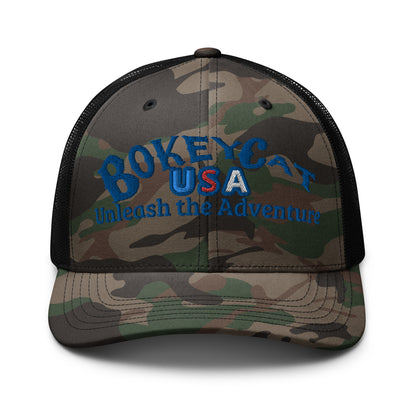 BokeyCat  Camouflage trucker hat