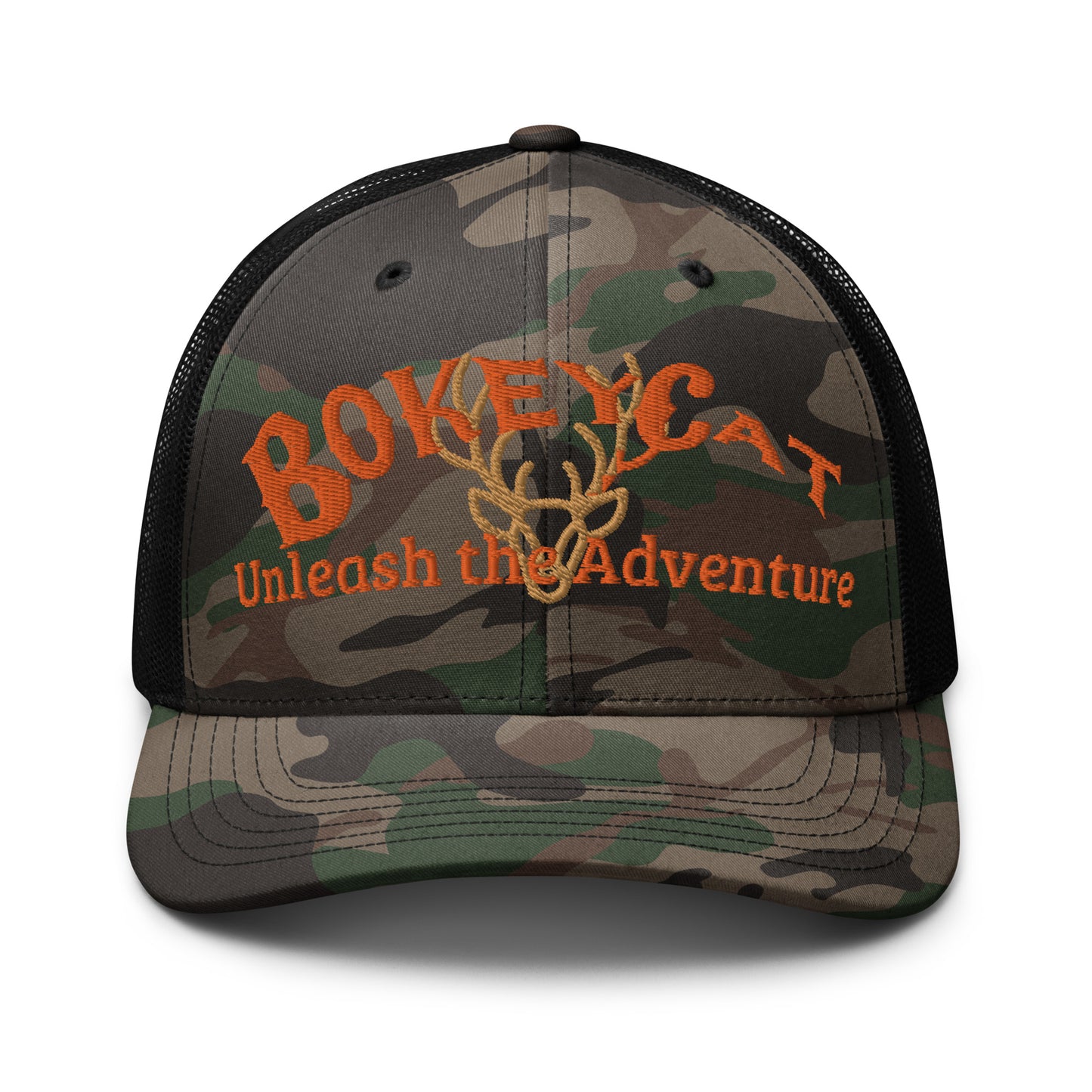 BokeyCat  Camouflage trucker hat