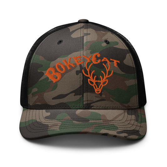 BokeyCat  Camouflage trucker hat