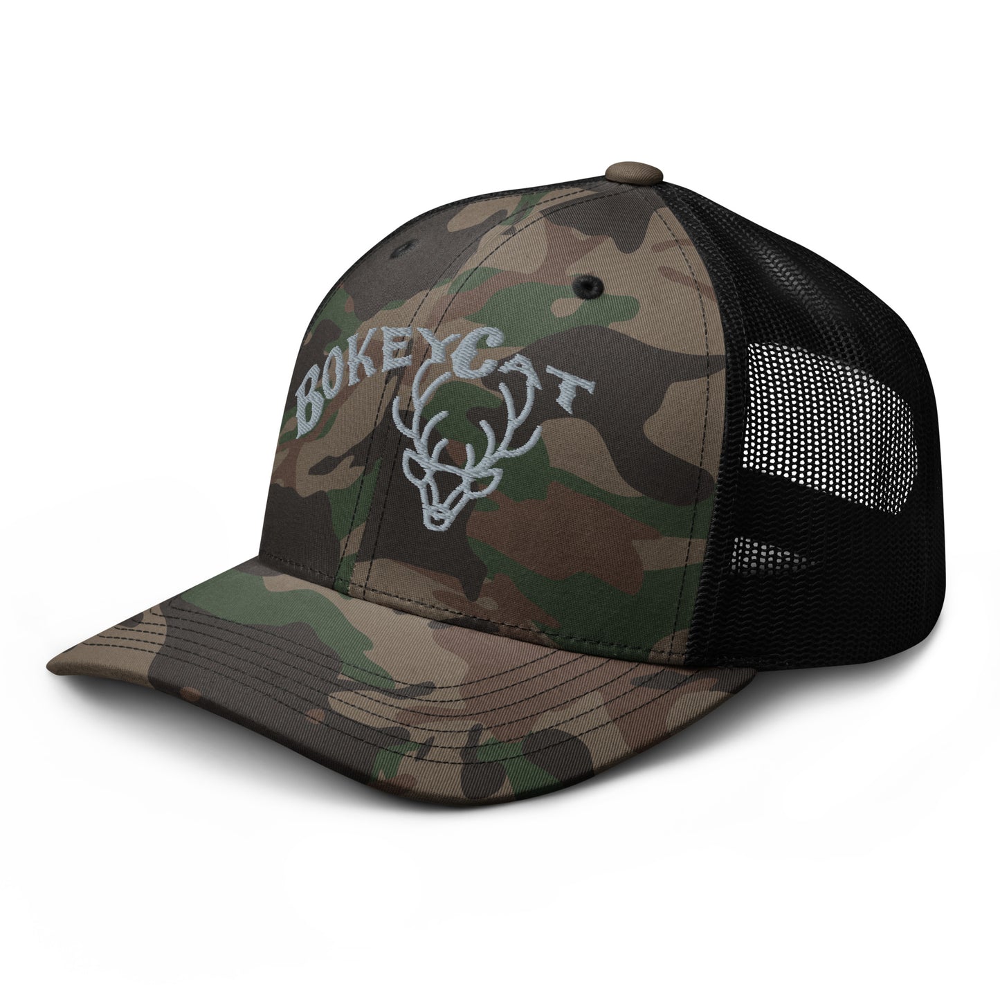 BokeyCat Camouflage trucker hat