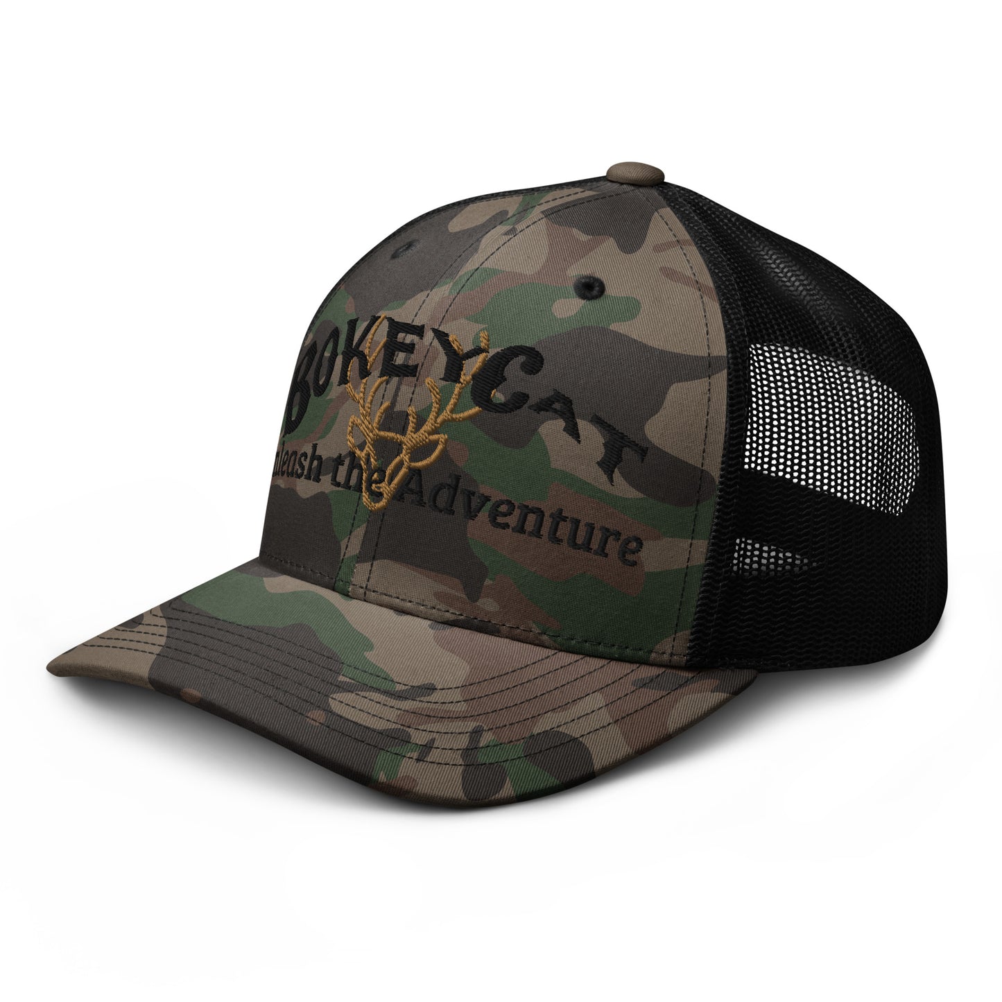 BokeyCat  Camouflage trucker hat