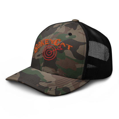 BokeyCat  Camouflage trucker hat