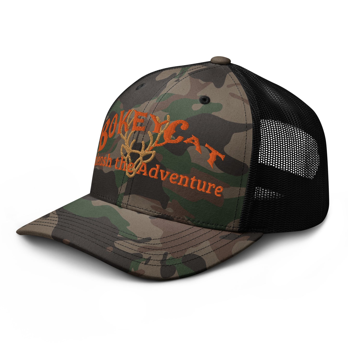 BokeyCat  Camouflage trucker hat