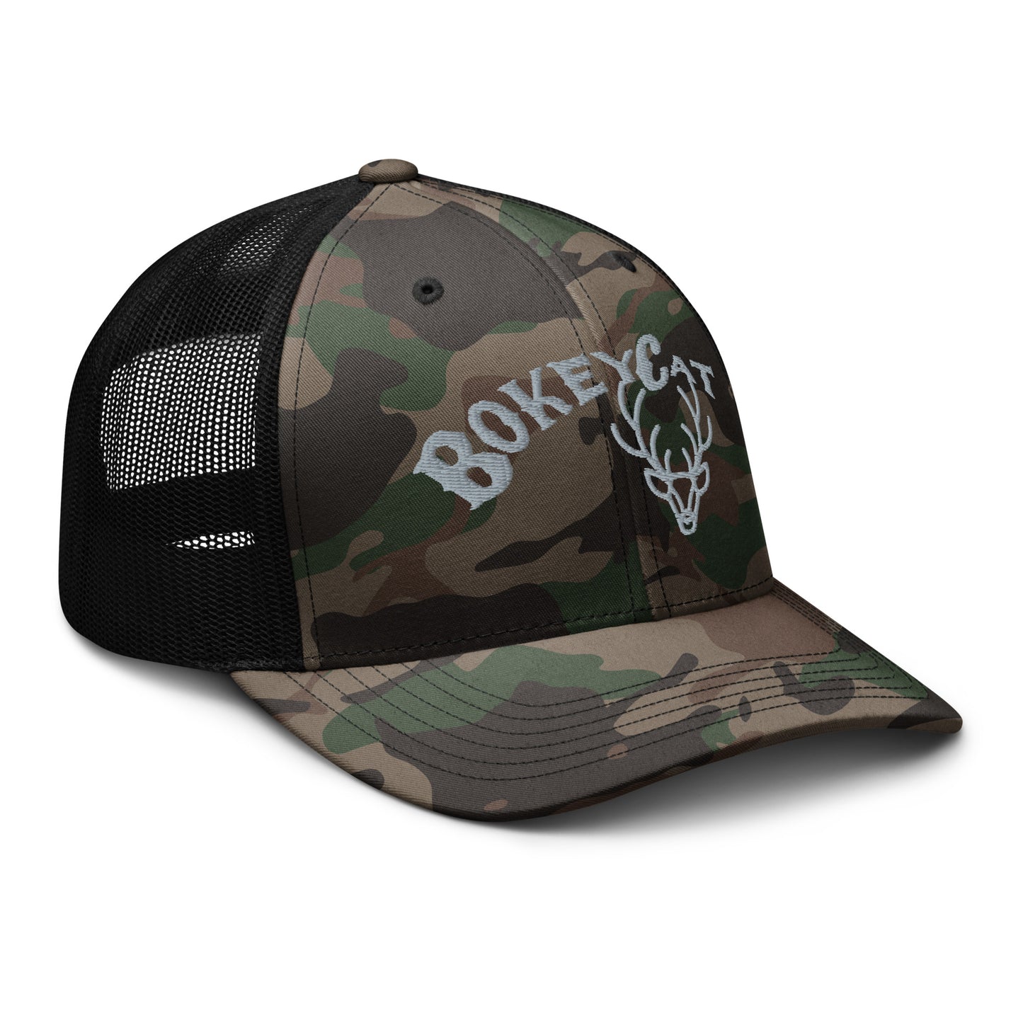 BokeyCat Camouflage trucker hat