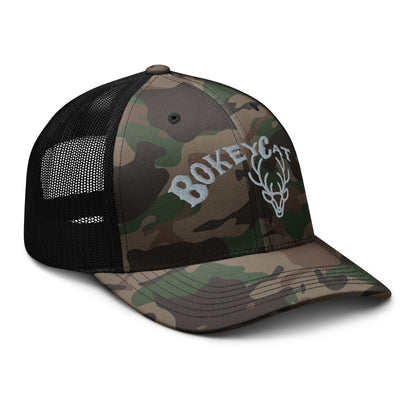 BokeyCat Camouflage trucker hat