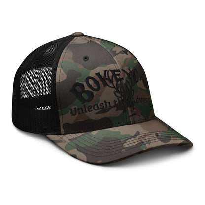 BokeyCat  Camouflage trucker hat