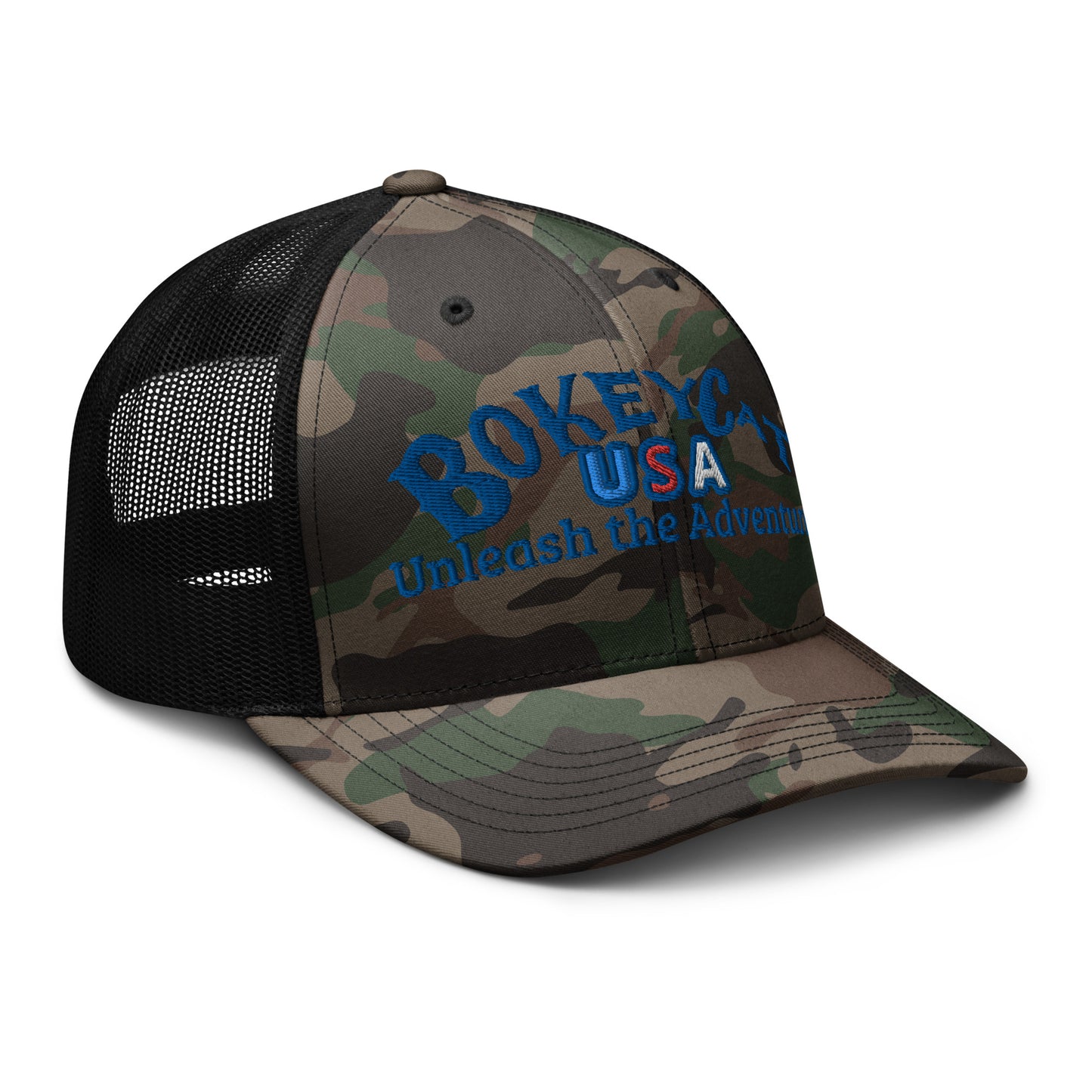 BokeyCat  Camouflage trucker hat