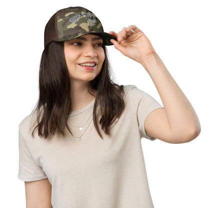 BokeyCat Camouflage trucker hat