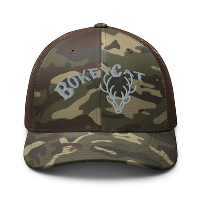 BokeyCat Camouflage trucker hat