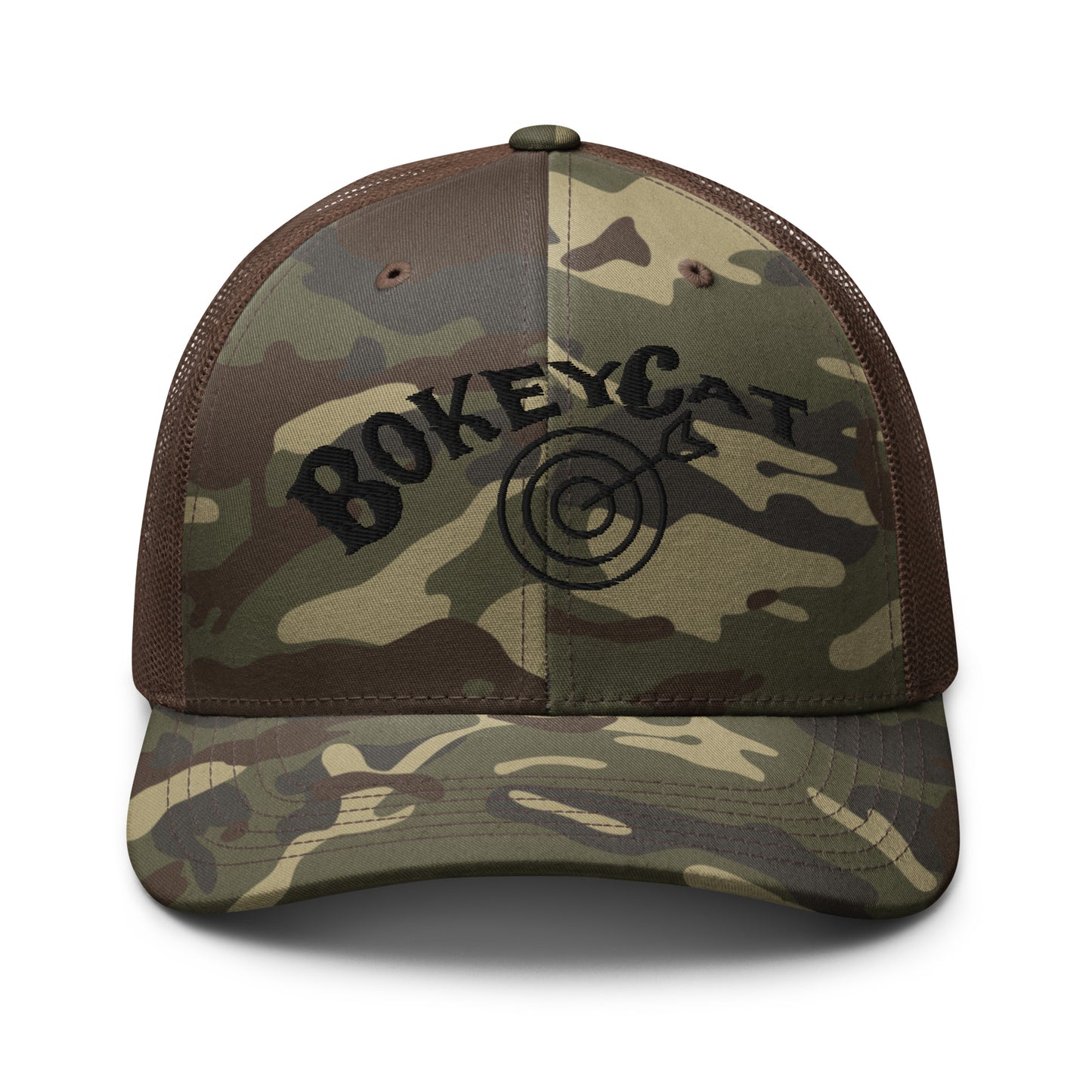 BokeyCat  Camouflage trucker hat