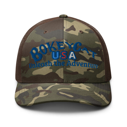 BokeyCat  Camouflage trucker hat