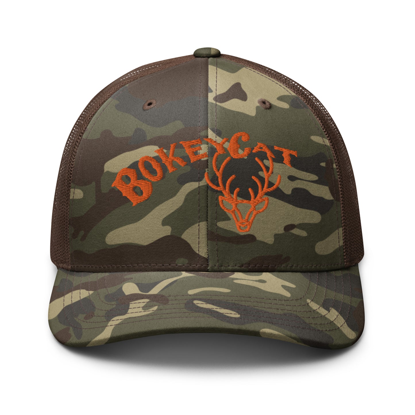 BokeyCat  Camouflage trucker hat