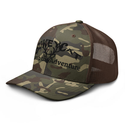 BokeyCat  Camouflage trucker hat