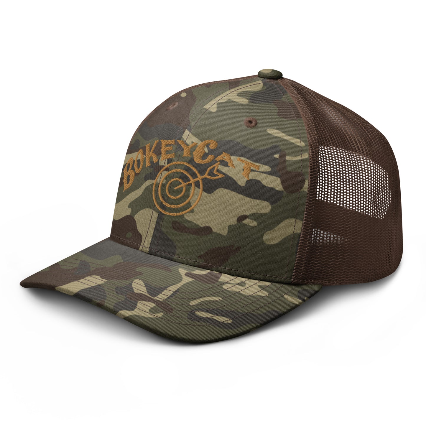 BokeyCat  Camouflage trucker hat