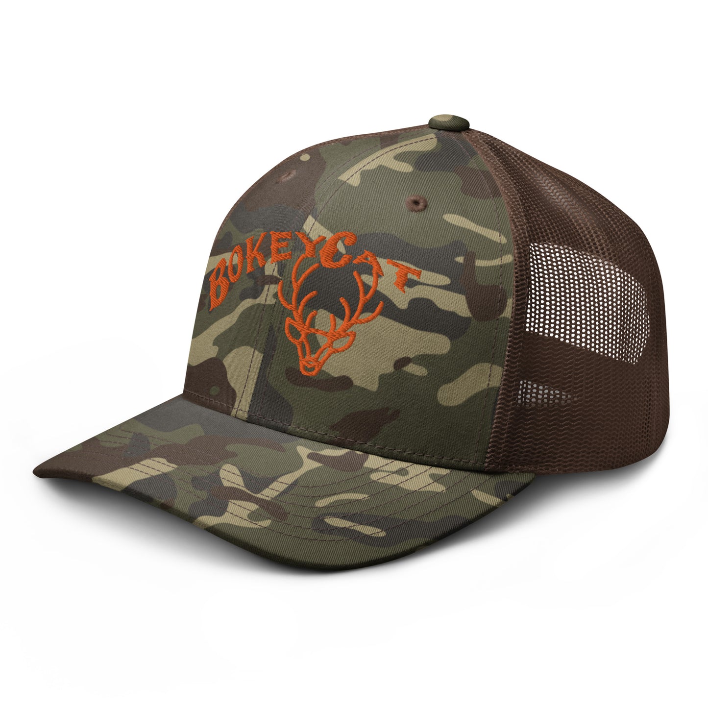 BokeyCat  Camouflage trucker hat