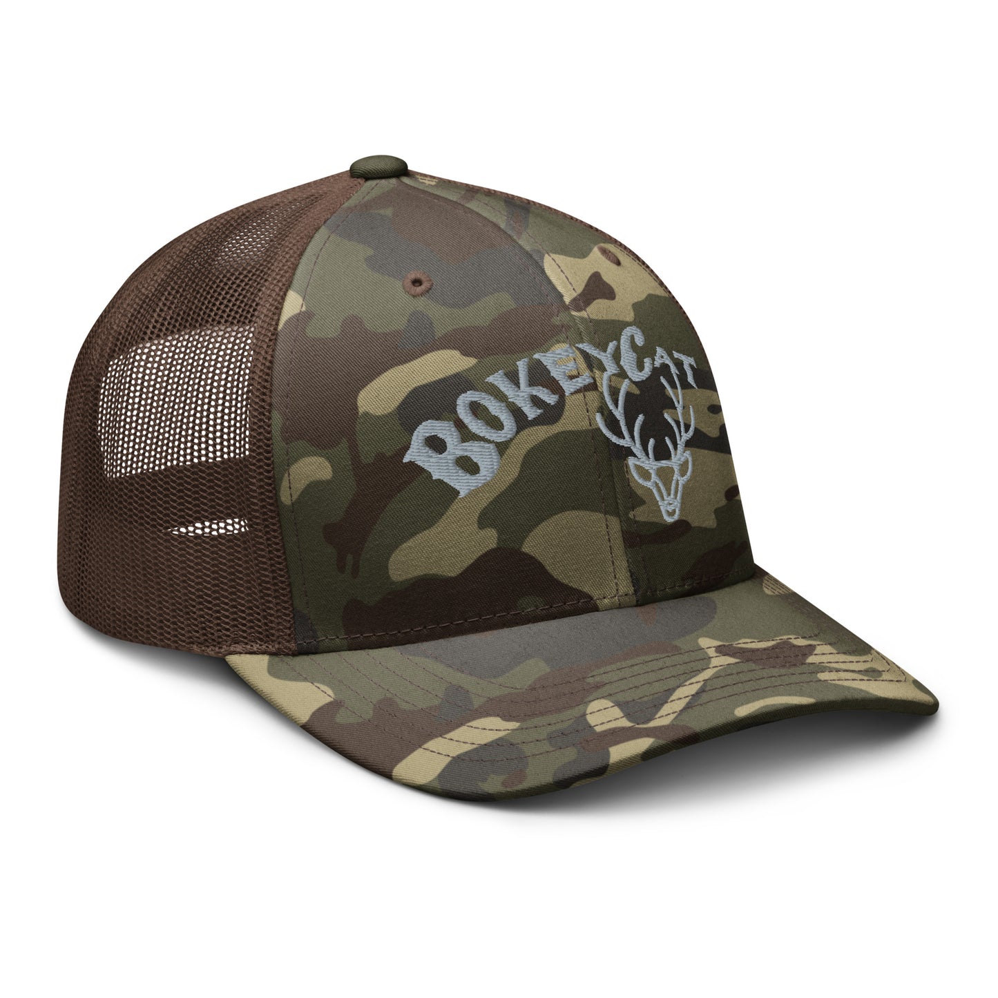 BokeyCat Camouflage trucker hat