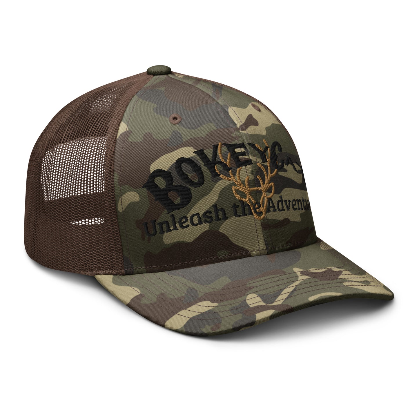 BokeyCat  Camouflage trucker hat