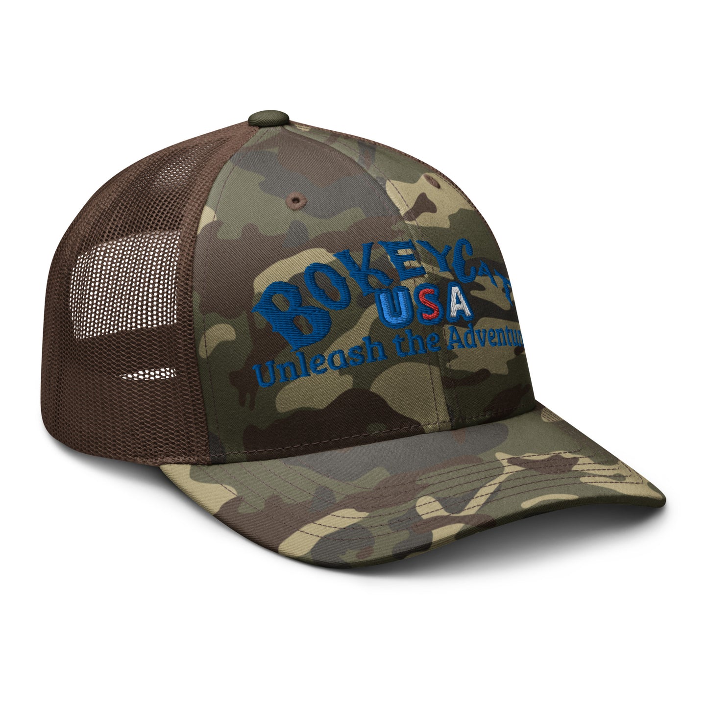 BokeyCat  Camouflage trucker hat