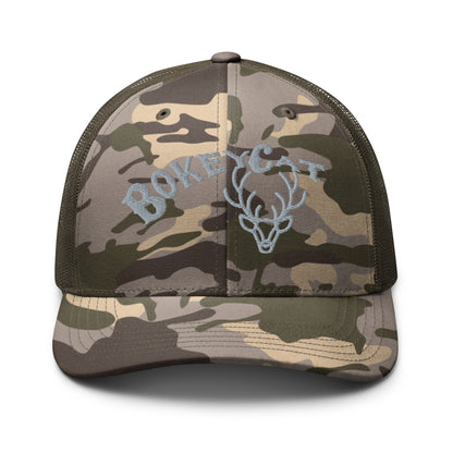 BokeyCat Camouflage trucker hat