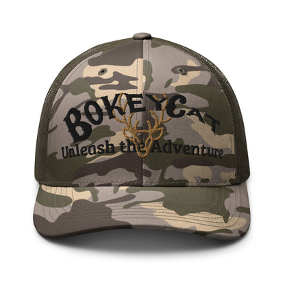 BokeyCat  Camouflage trucker hat