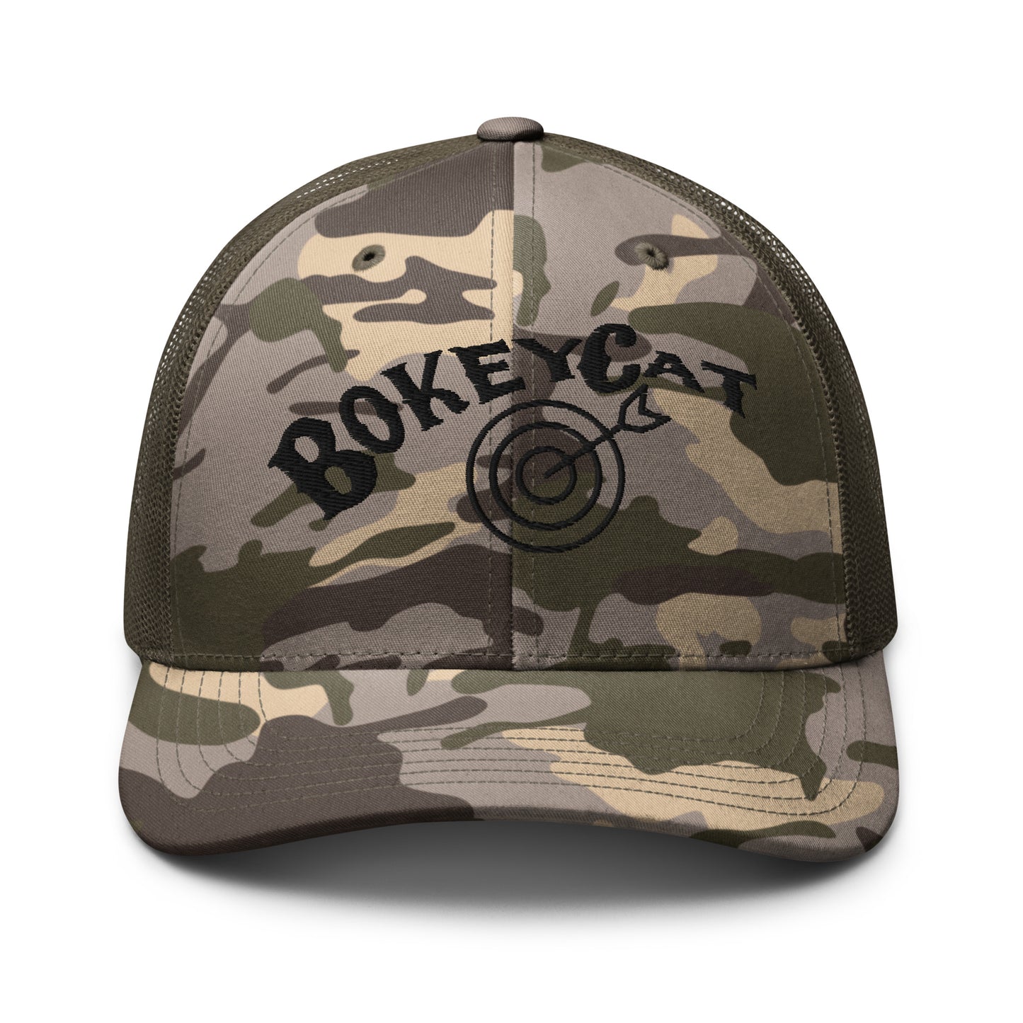 BokeyCat  Camouflage trucker hat