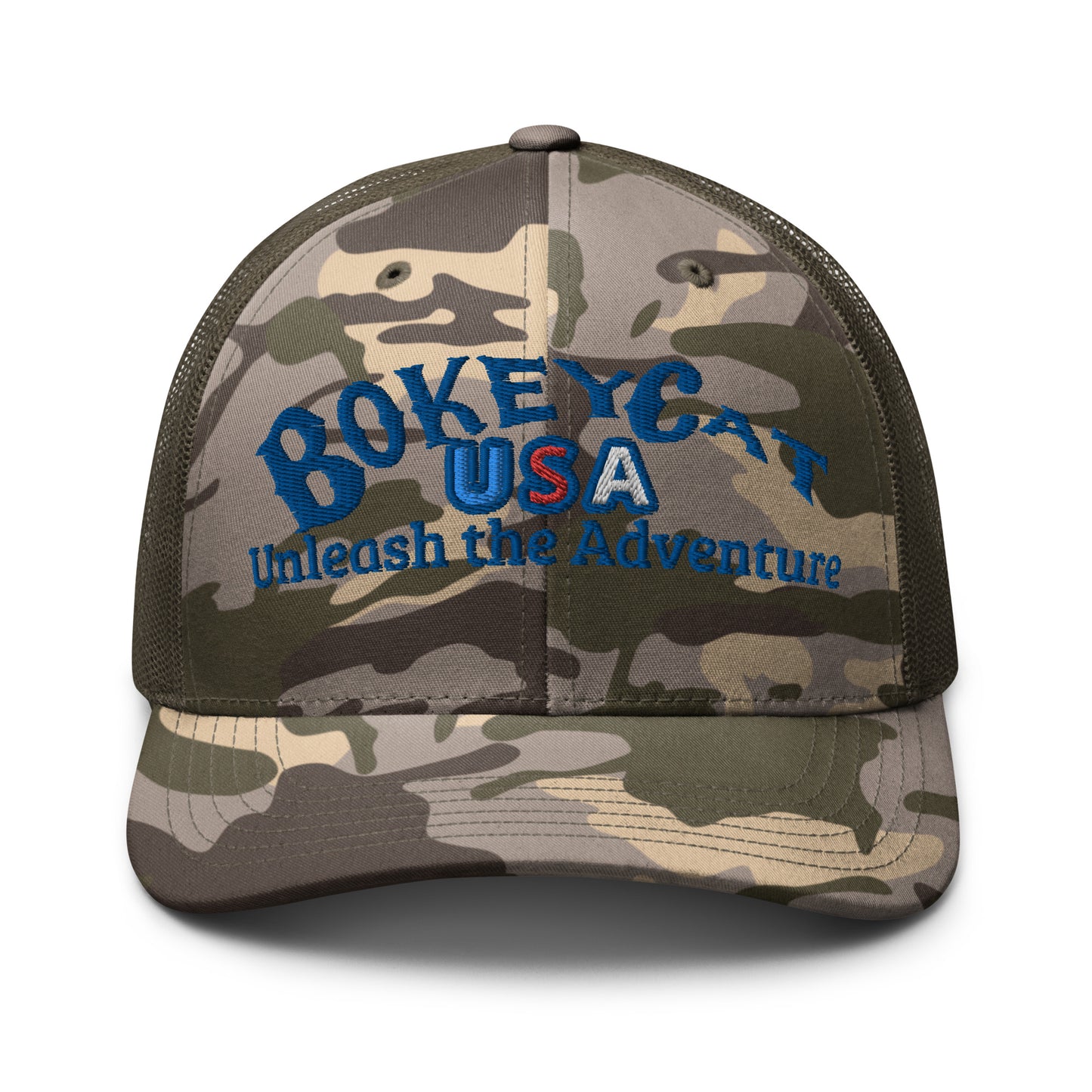 BokeyCat  Camouflage trucker hat