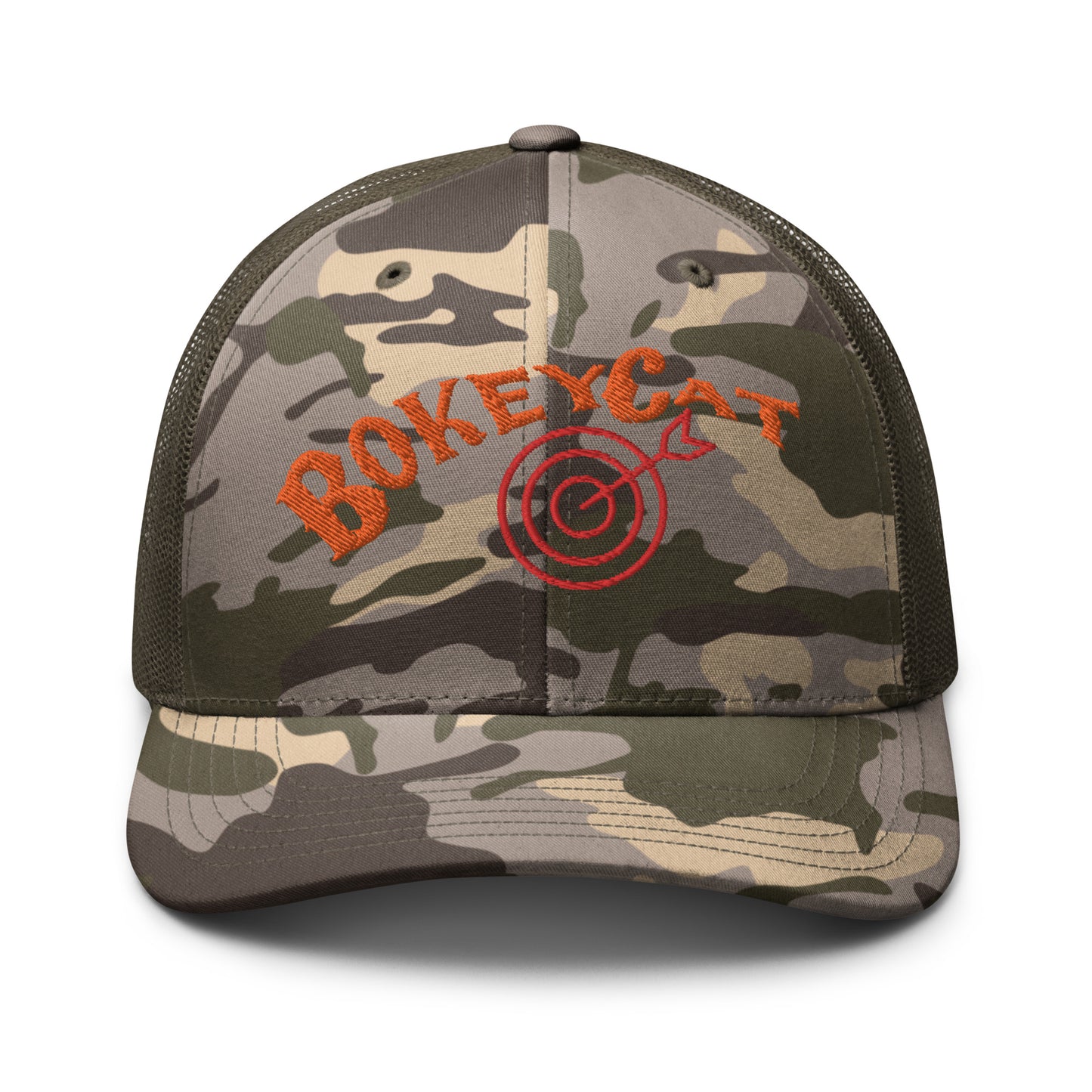 BokeyCat  Camouflage trucker hat