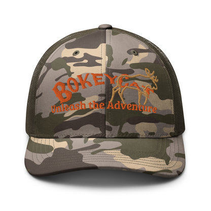 BokeyCat  Camouflage trucker hat