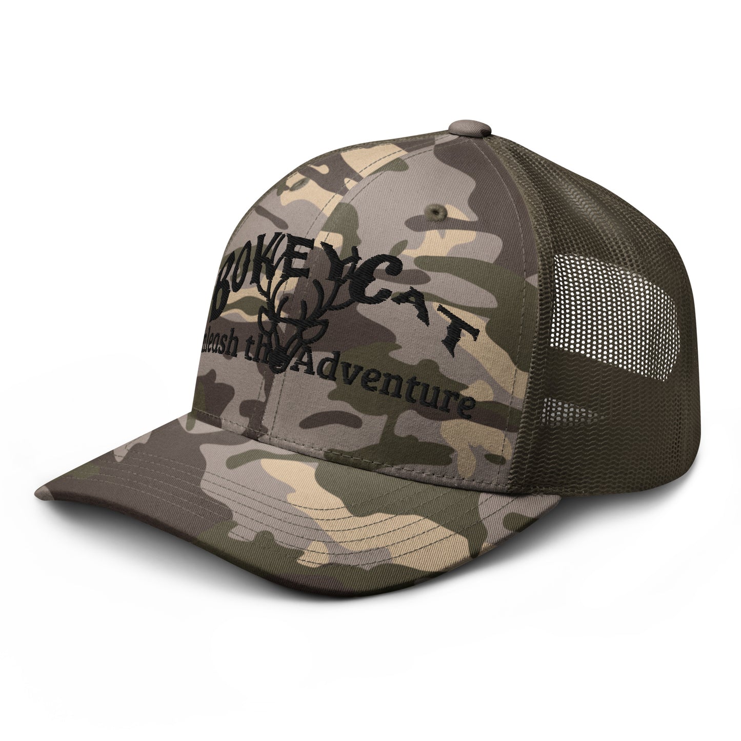 BokeyCat  Camouflage trucker hat