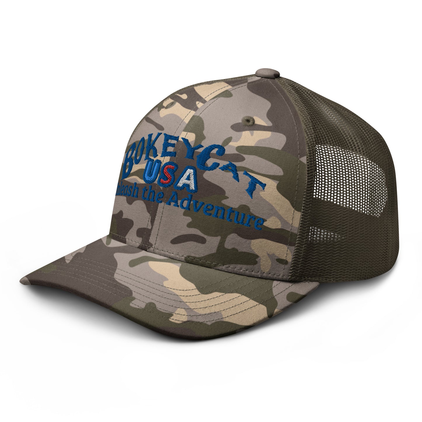 BokeyCat  Camouflage trucker hat