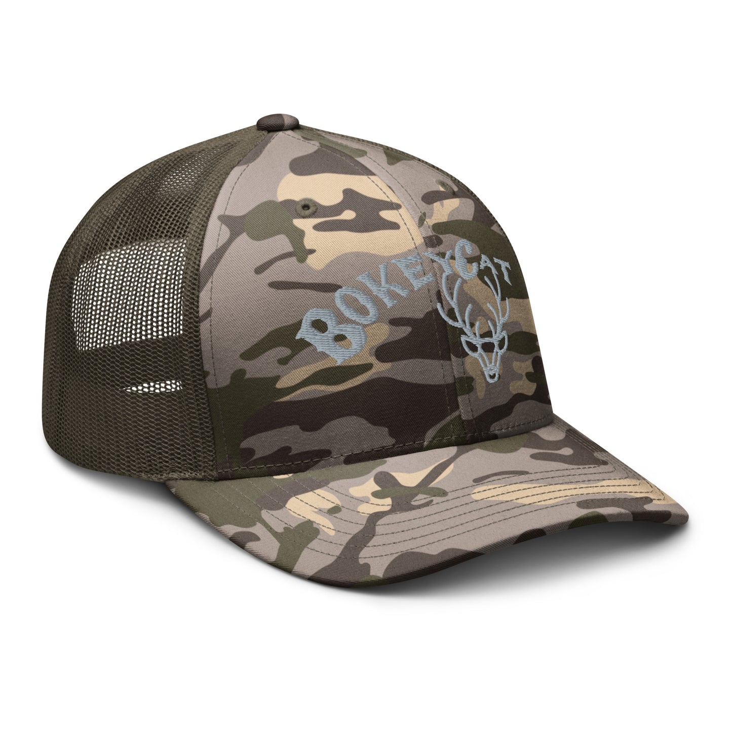 BokeyCat Camouflage trucker hat