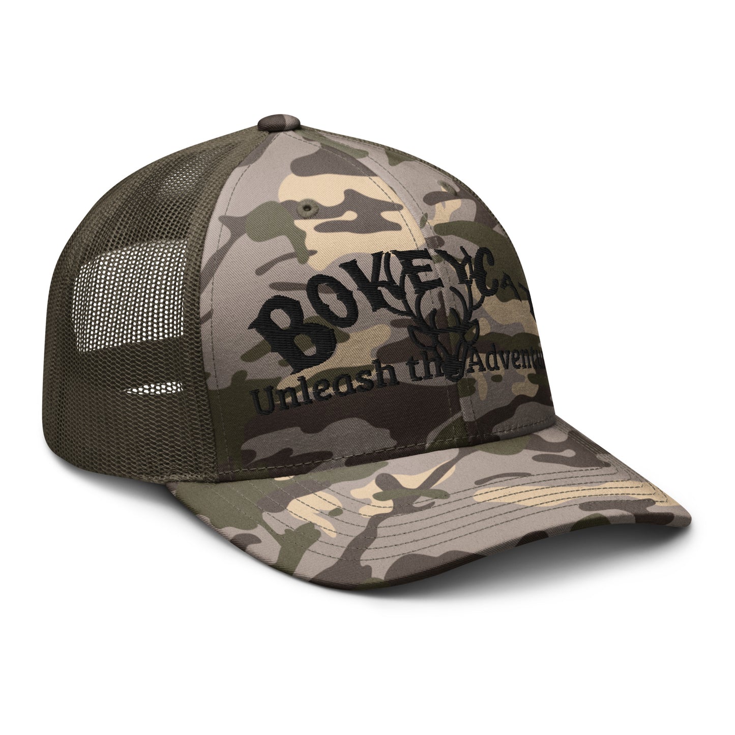 BokeyCat  Camouflage trucker hat