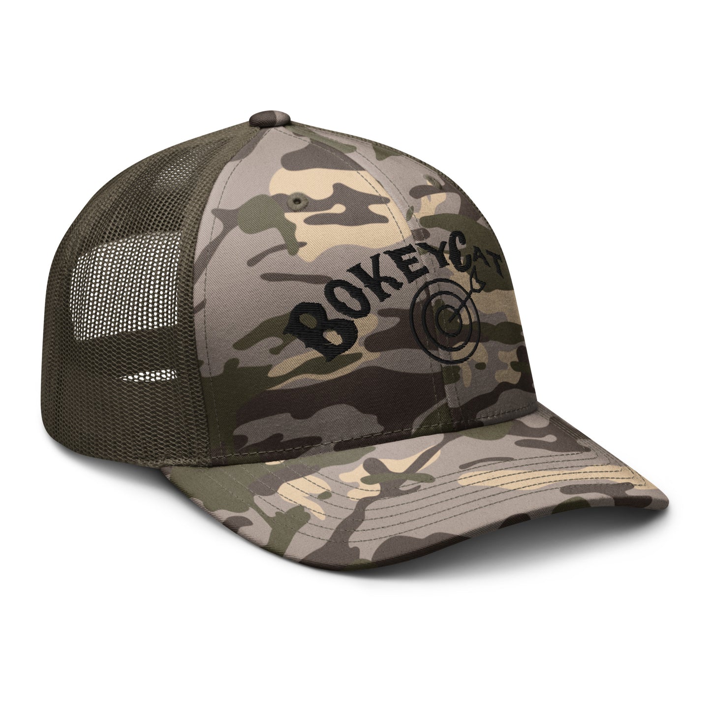 BokeyCat  Camouflage trucker hat